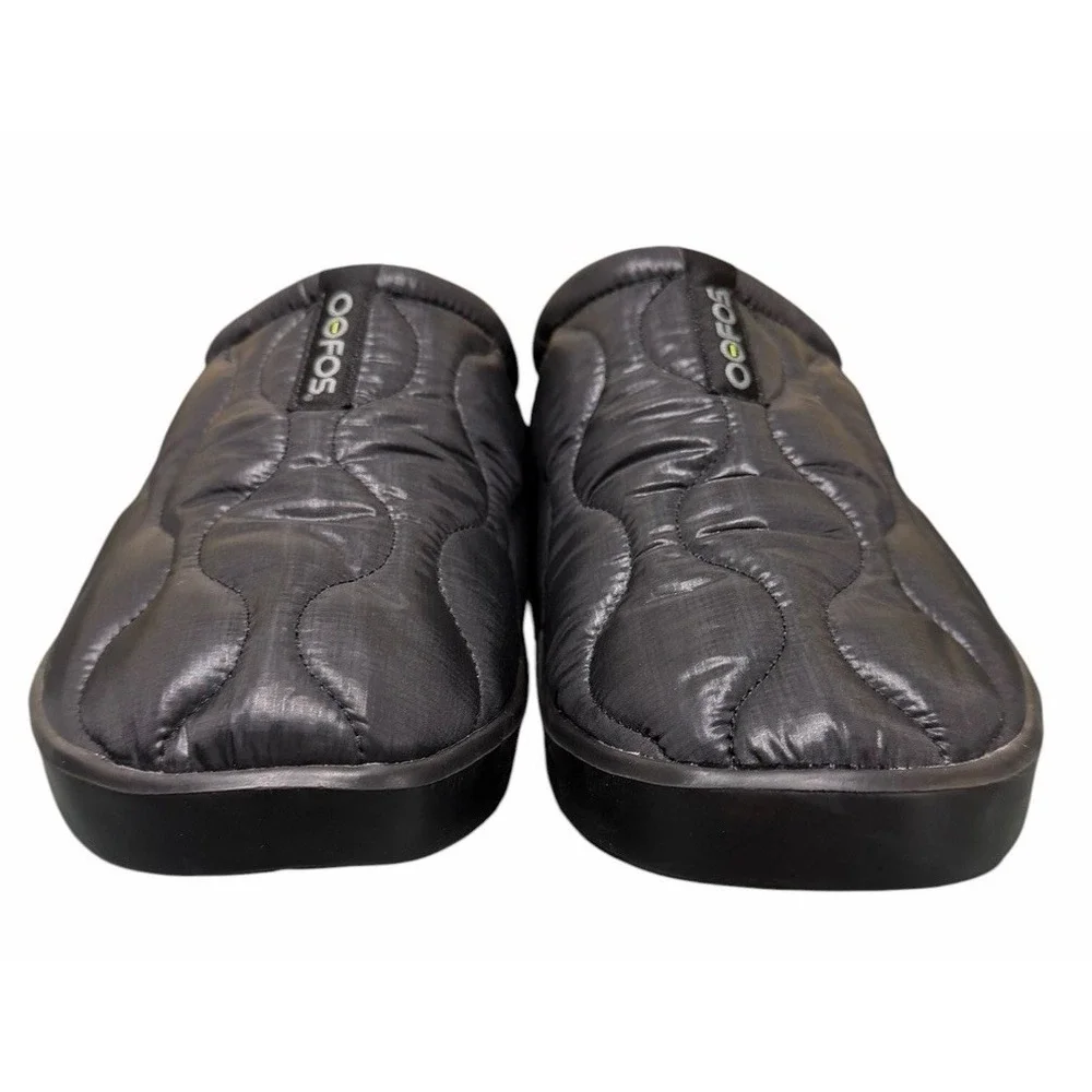 Oofos Oocoozie Thermo Mules Black Men's‎ Size 12